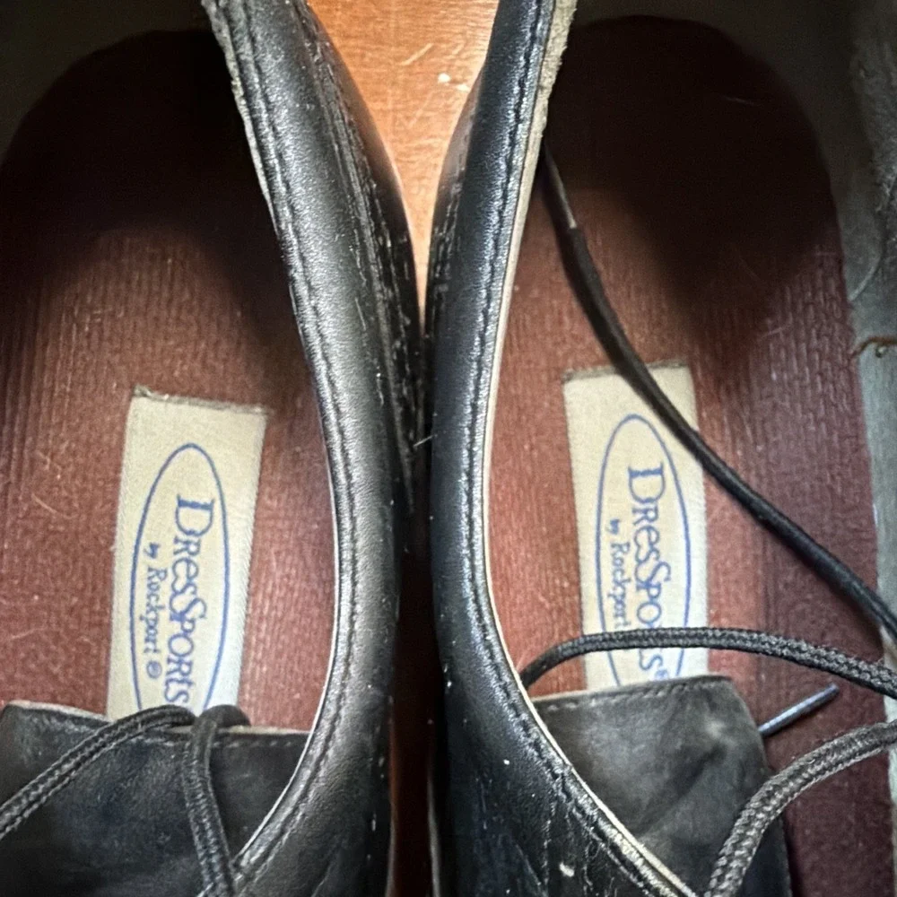 Rockport DresSports Men's Black Leather Wingtip Oxford Lace-Up Shoes 10 M
